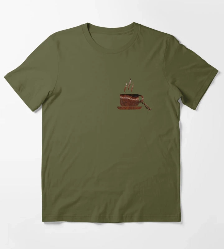 coffee cup T-Shirt Olive Green