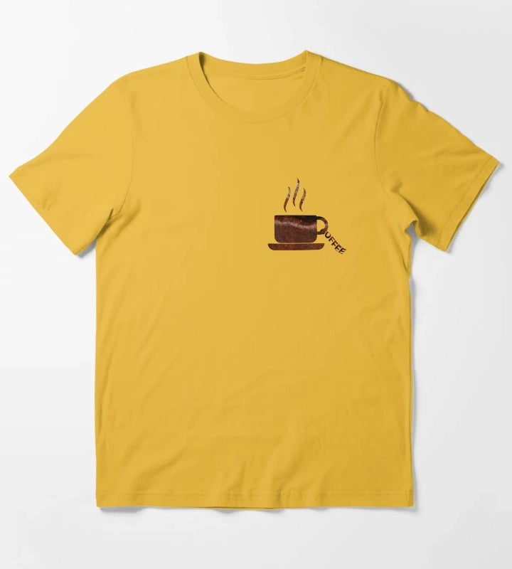 coffee cup T-Shirt Yellow