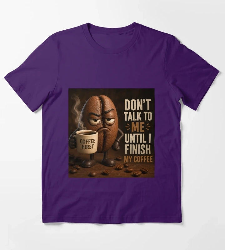 coffee first T-Shirt Purple