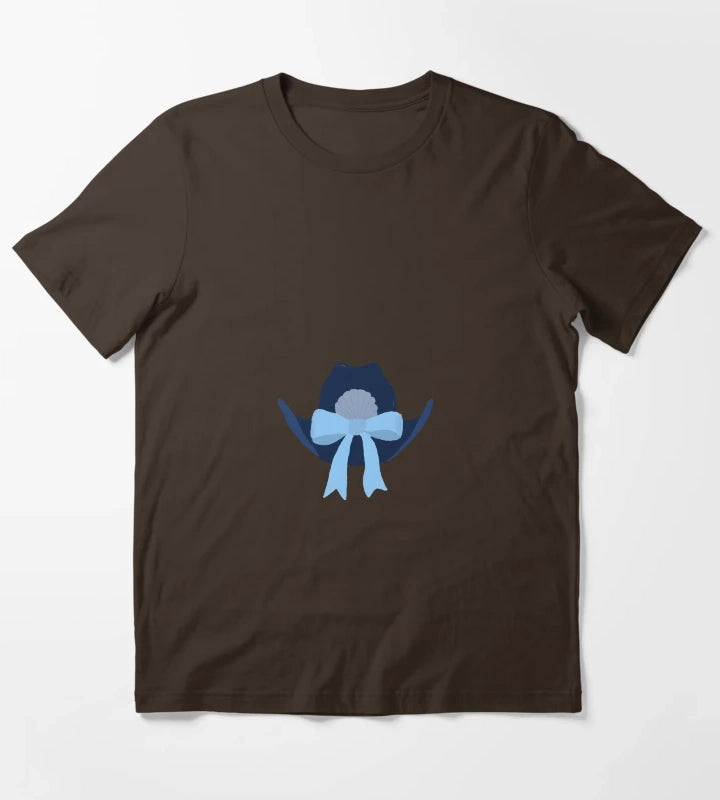 costal cowgirl hat costal cowgirl sticker T-Shirt Brown