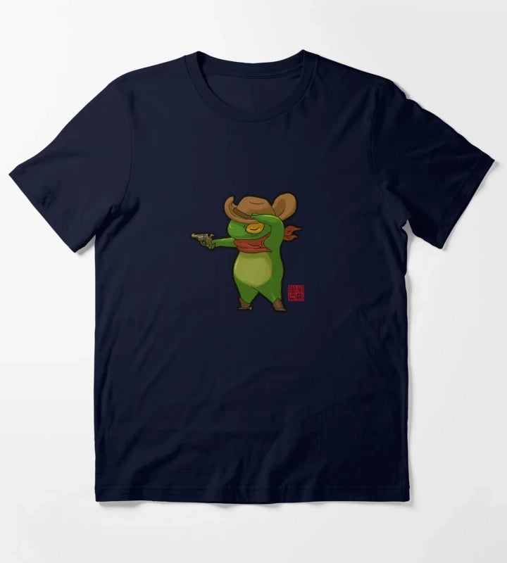 cowboy cowgirl cute frog T-Shirt Navy