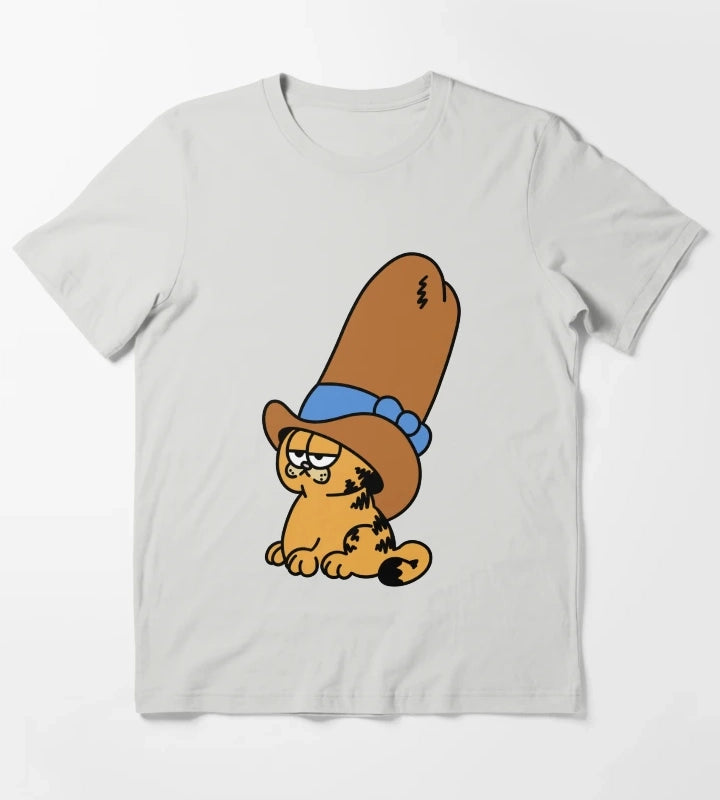 cowboy garfield yeehaw T-Shirt Light Grey