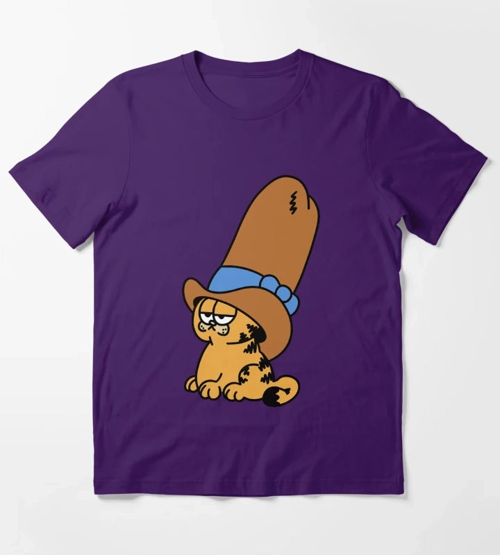 cowboy garfield yeehaw T-Shirt Purple