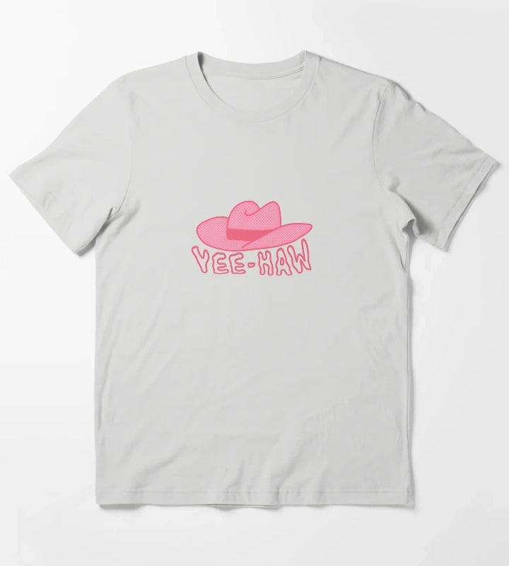 cowboy hat yeehaw T-Shirt Light Grey