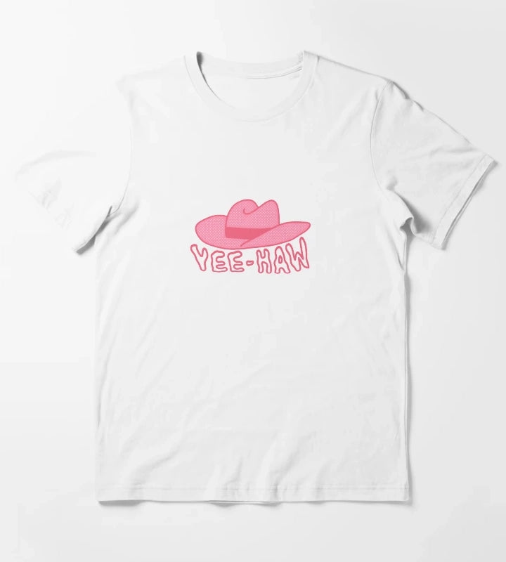 cowboy hat yeehaw T-Shirt White
