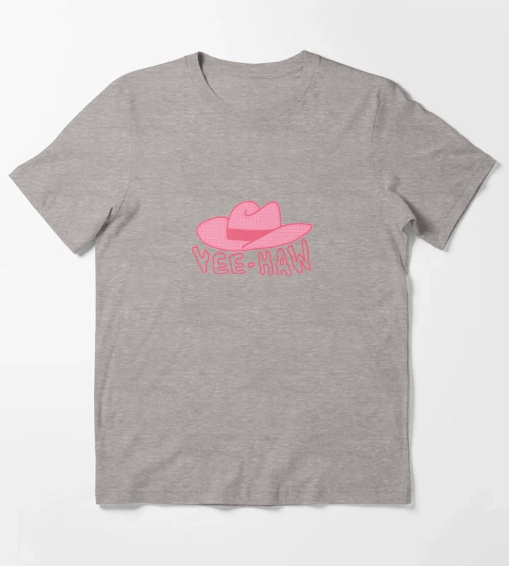 cowboy hat yeehaw T-Shirt Heather Grey