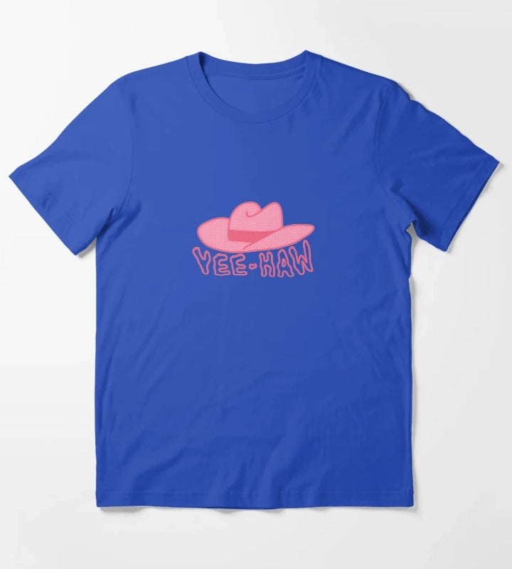 cowboy hat yeehaw T-Shirt Blue