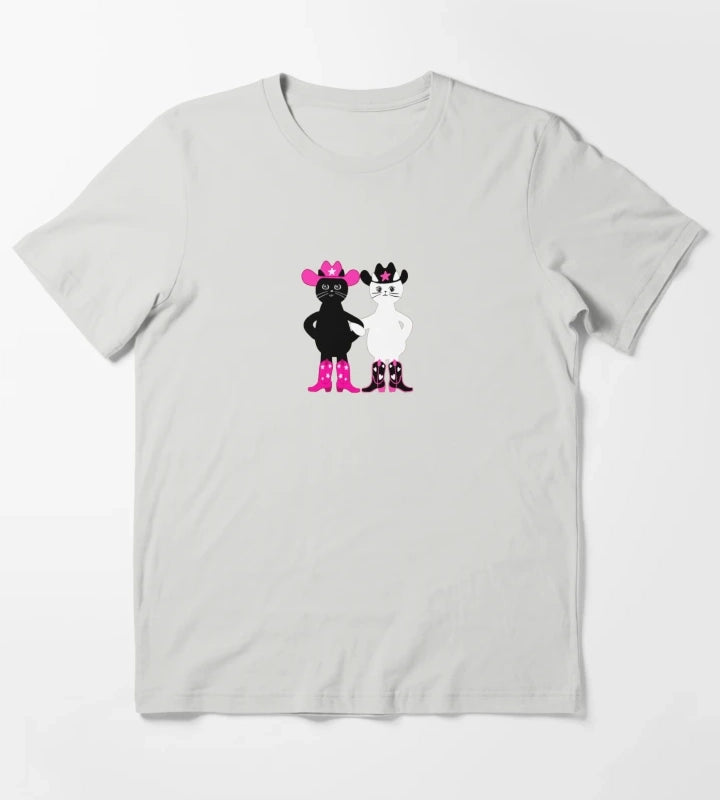 cowgirl kitties T-Shirt Light Grey