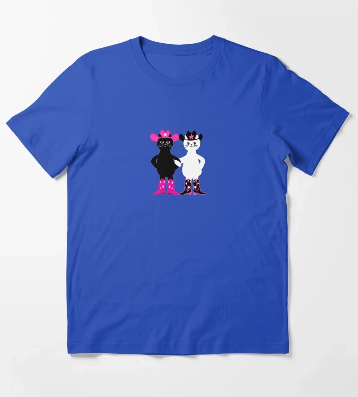 cowgirl kitties T-Shirt Blue