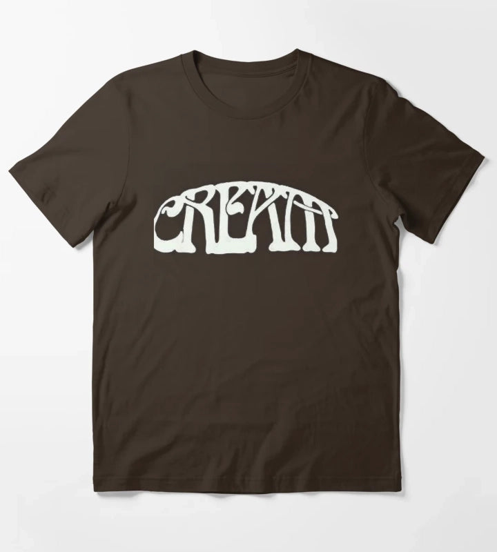 cream band simple T-Shirt Brown