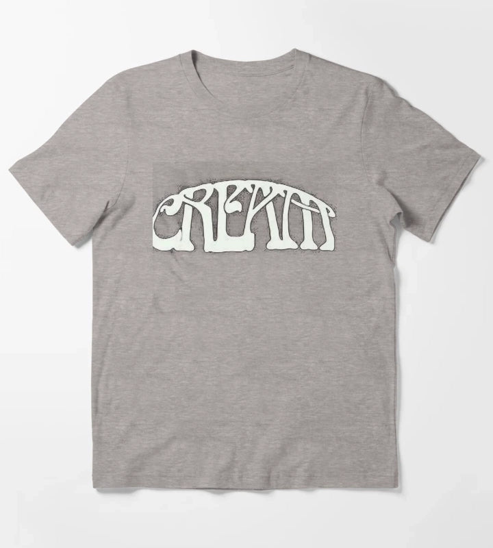 cream band simple T-Shirt Heather Grey