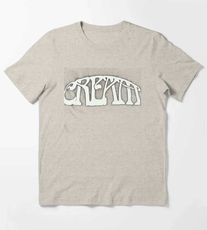 cream band simple T-Shirt Cream