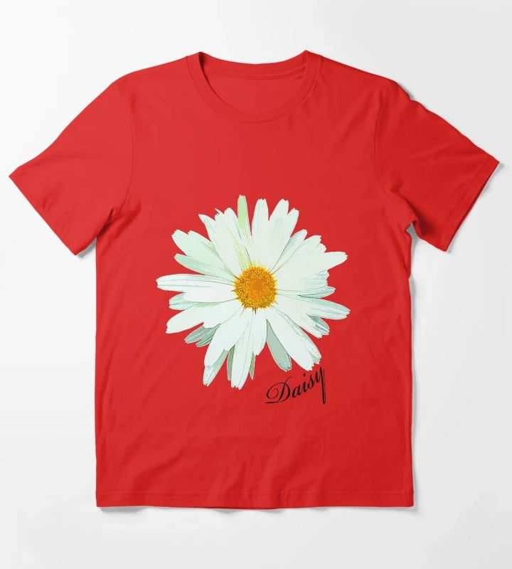 daisy Daisy Daisy Print Daisy Coaster Daisy Mug Daisy Painting Daisy Print Daisy Art Daisy Decor Daisy Ornament Daisy Christmas Ornament T-Shirt Red