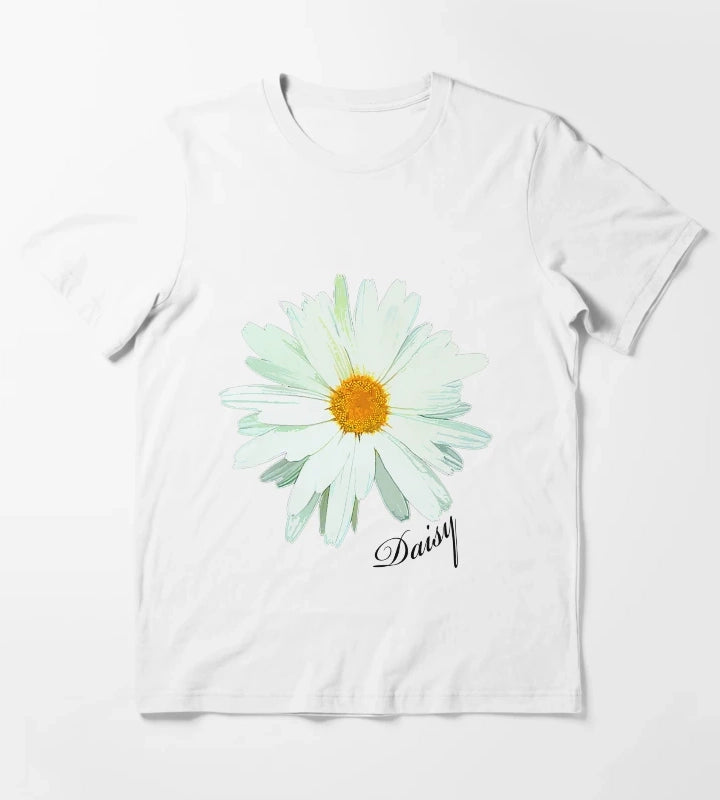 daisy Daisy Daisy Print Daisy Coaster Daisy Mug Daisy Painting Daisy Print Daisy Art Daisy Decor Daisy Ornament Daisy Christmas Ornament T-Shirt White