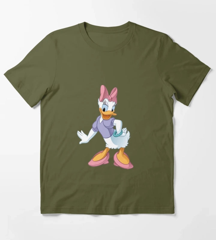 daisy duck for daisy duck lovers T-Shirt Olive Green