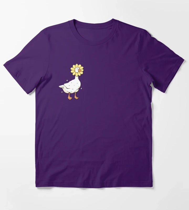 daisy goose illustration T-Shirt Purple