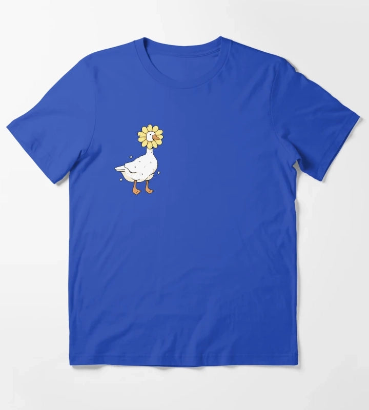 daisy goose illustration T-Shirt Blue