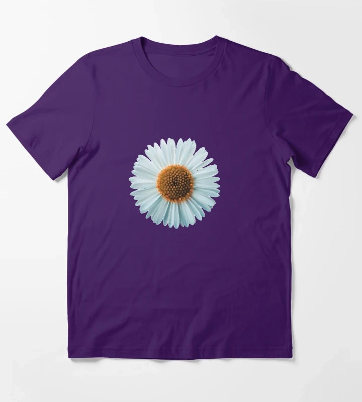 daisy pattern daisy Sticker T-Shirt Purple