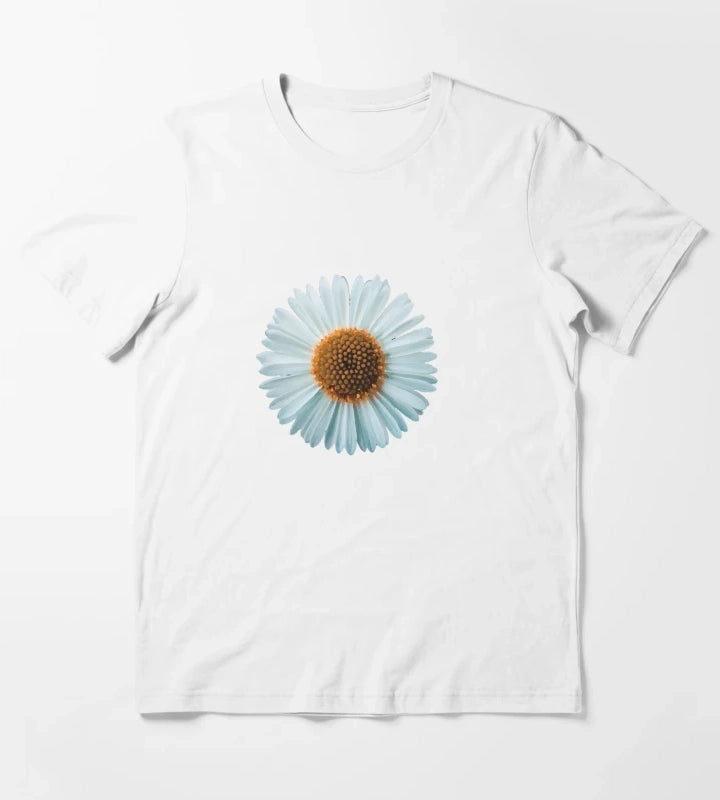 daisy pattern daisy Sticker T-Shirt White