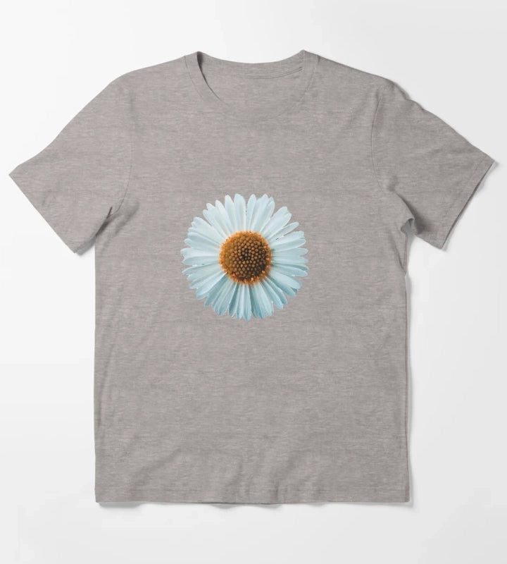 daisy pattern daisy Sticker T-Shirt Heather Grey