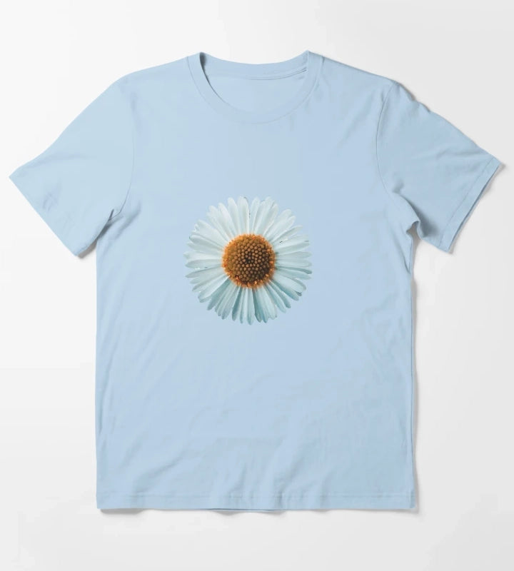 daisy pattern daisy Sticker T-Shirt Sky Blue