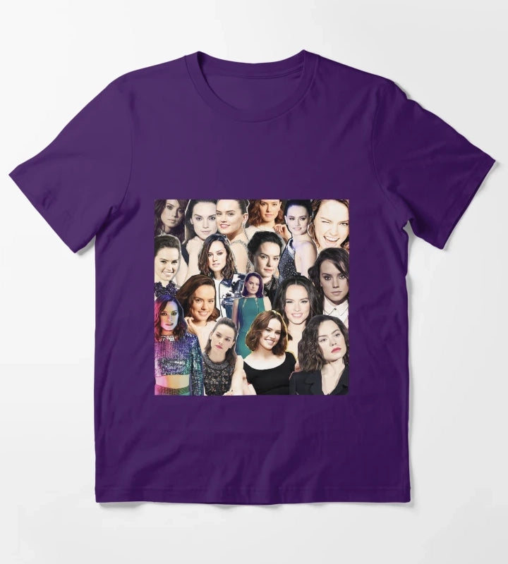 daisy ridley collage T-Shirt Purple
