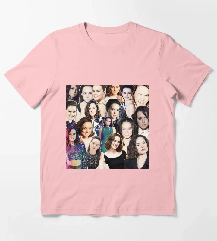 daisy ridley collage T-Shirt Dark Grey