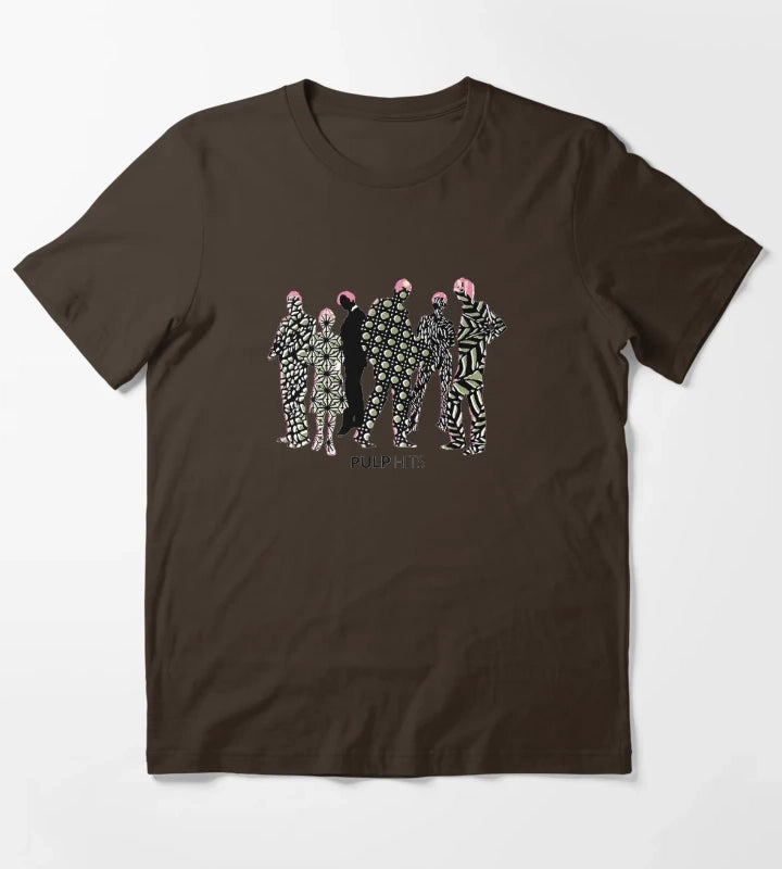 disco art T-Shirt Brown