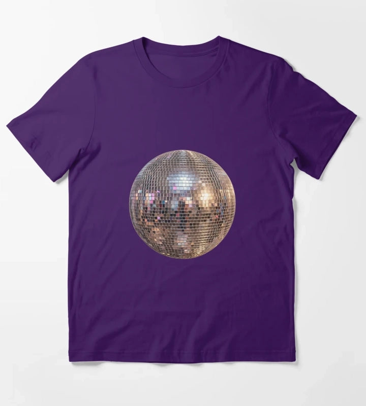 disco ball 1 T-Shirt Purple