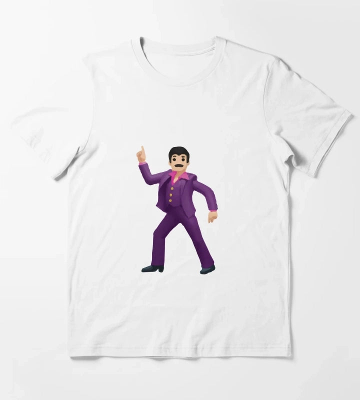 disco emoji man T-Shirt White