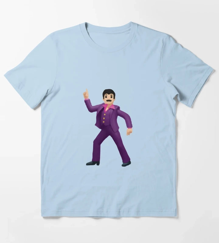 disco emoji man T-Shirt Sky Blue