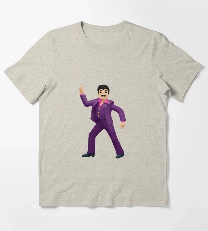 disco emoji man T-Shirt Cream