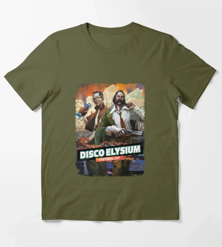 disco face for elysium T-Shirt Olive Green