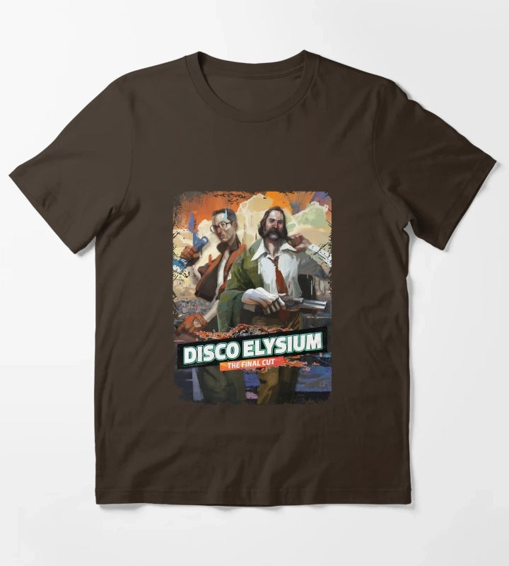 disco face for elysium T-Shirt Brown