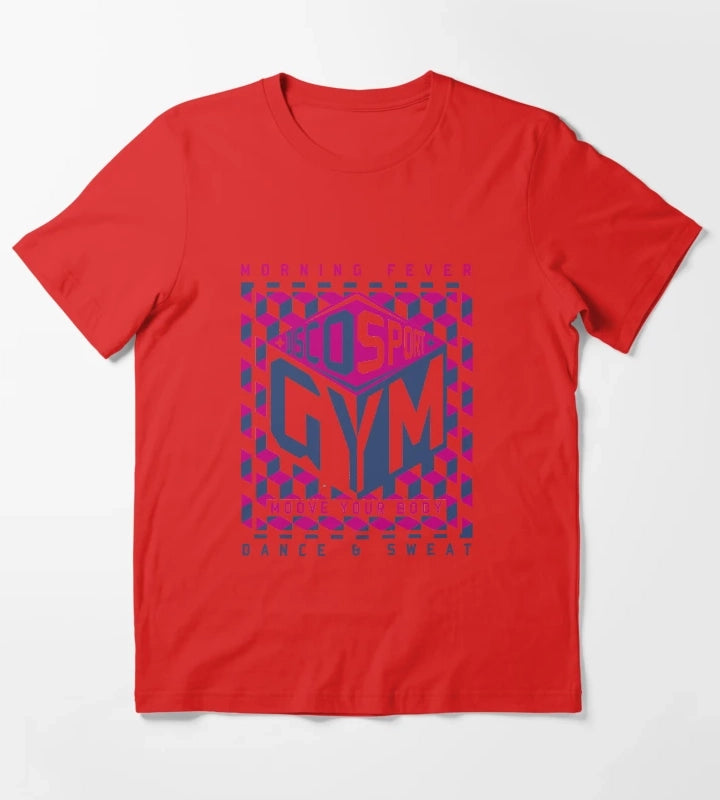 disco gym T-Shirt Red