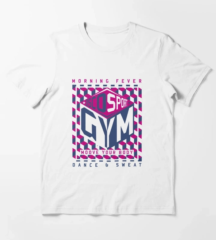 disco gym T-Shirt White