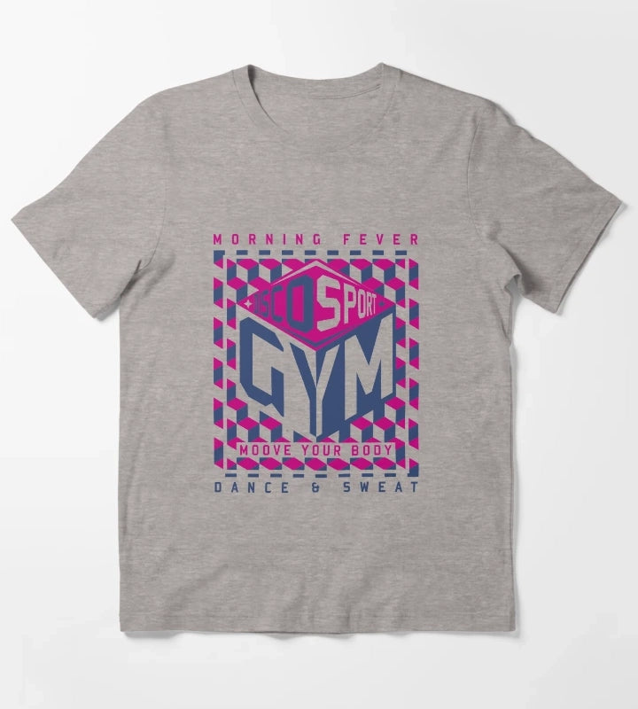 disco gym T-Shirt Heather Grey