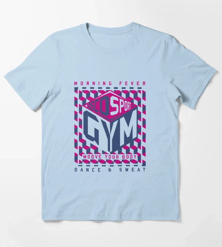 disco gym T-Shirt Sky Blue
