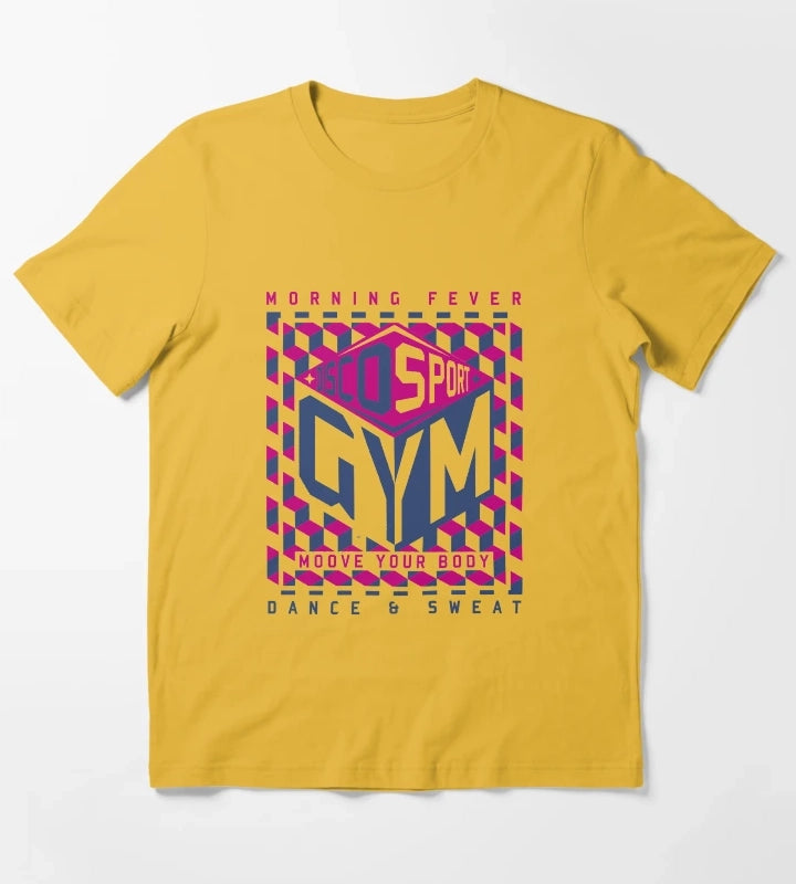 disco gym T-Shirt Yellow