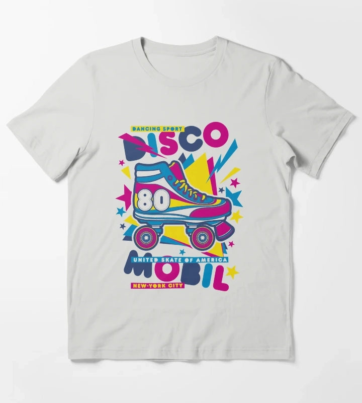 disco roller T-Shirt Light Grey