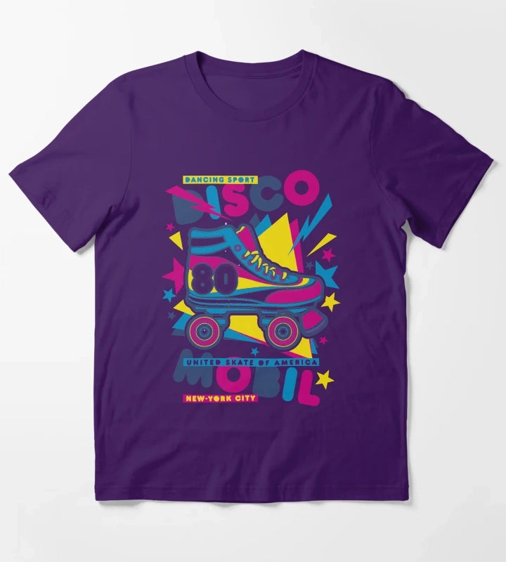 disco roller T-Shirt Purple