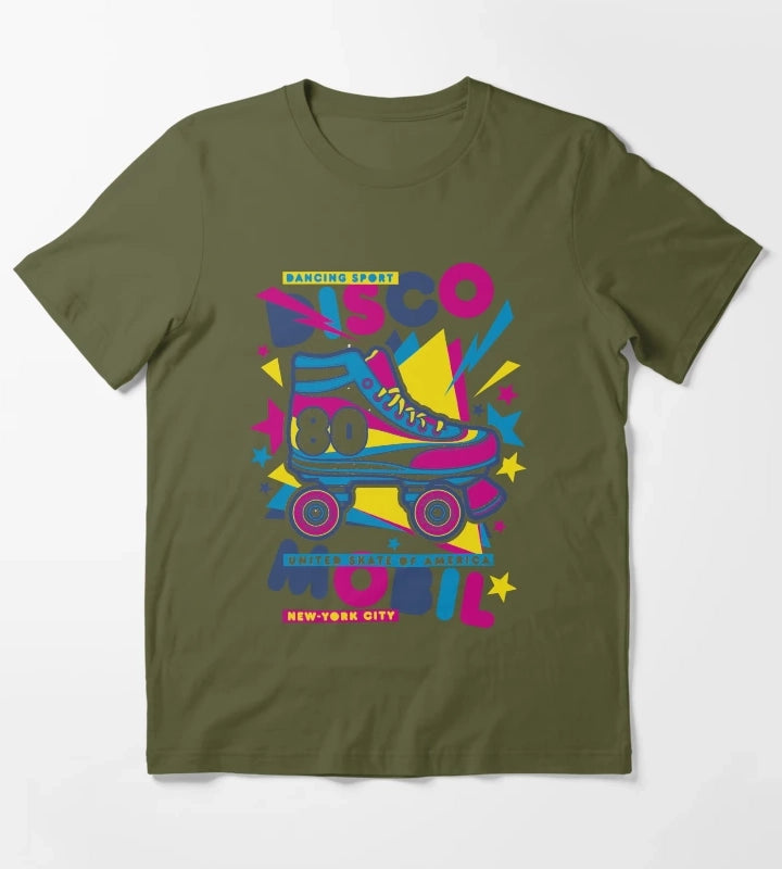 disco roller T-Shirt Olive Green