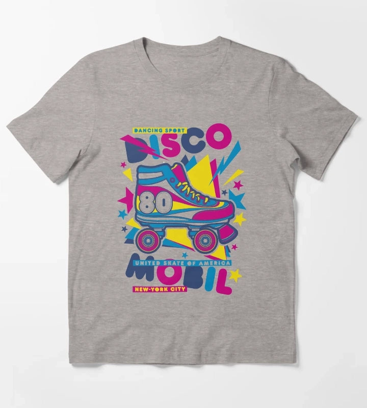 disco roller T-Shirt Heather Grey