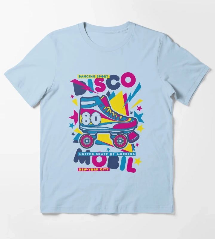 disco roller T-Shirt Sky Blue