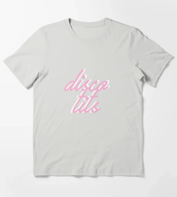 disco tits 1 T-Shirt Light Grey