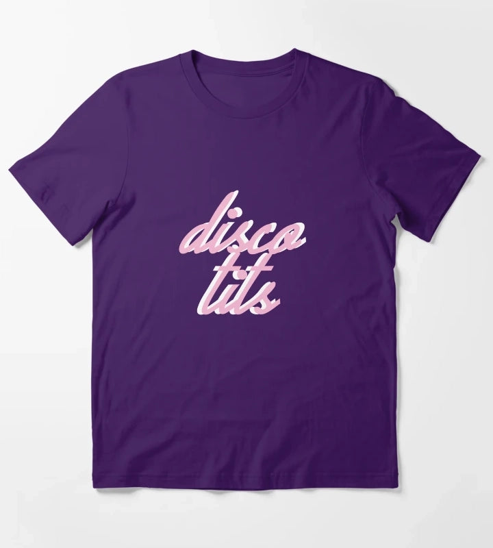 disco tits 1 T-Shirt Purple