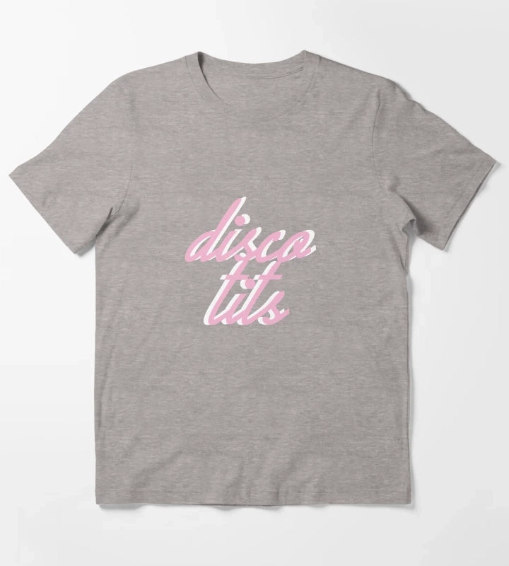 disco tits 1 T-Shirt Heather Grey