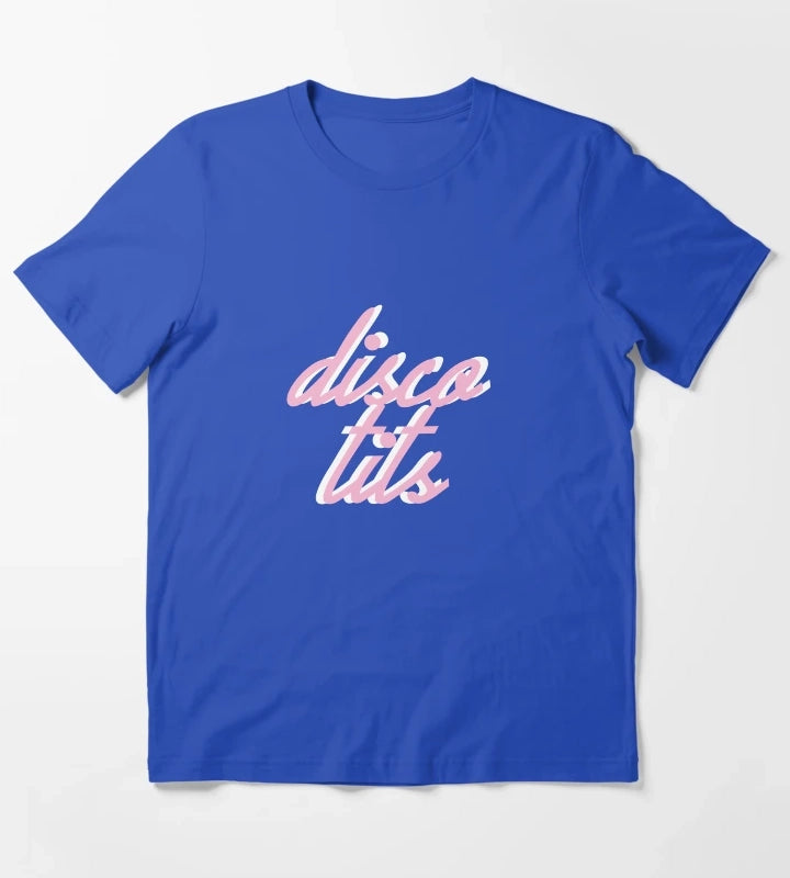 disco tits 1 T-Shirt Blue