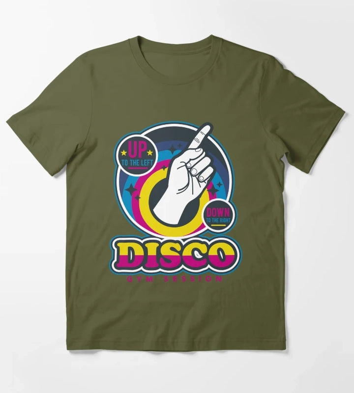 disco up T-Shirt Olive Green