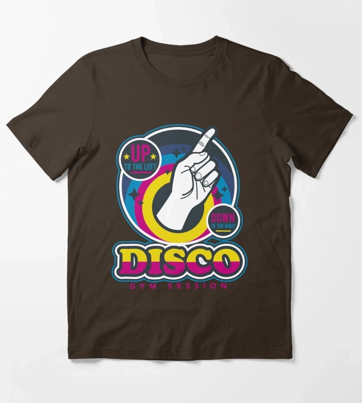 disco up T-Shirt Brown